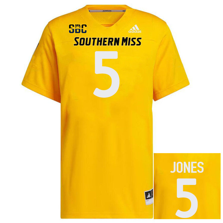 Southern Miss Golden Eagles #5 Matt Jones Football Jersey Stitched-Gold